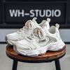 New Fashion Men's Four Seasons Comfortable  Thick Sole Shoes Students Male Boys Trending Soft Sole Breathable Casual Running Sneakers