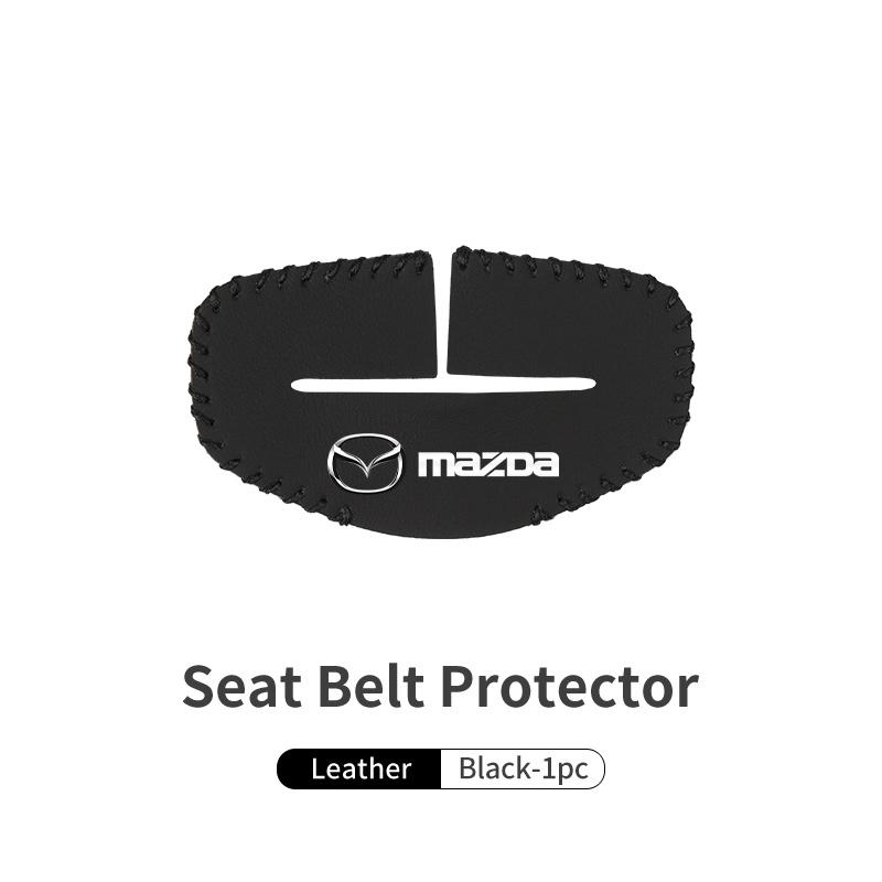Car Seat Belt Buckle Cover Leather Protector Anti-collision Case For Mazda 3 CX3 CX4 CX5 CX7 CX8 CX9 CX30 RX7 Atenza Axela