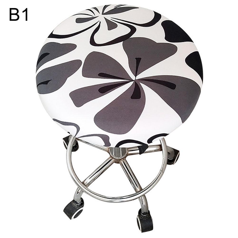 Seat Stool Round 30-45cm  Cover Floral Decor Printed Spandex  Chair