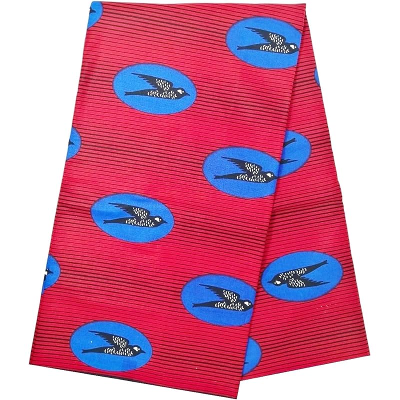 

KINOKINO african cloth african print african fabric Africa material (M Cotton approx. 180cm)