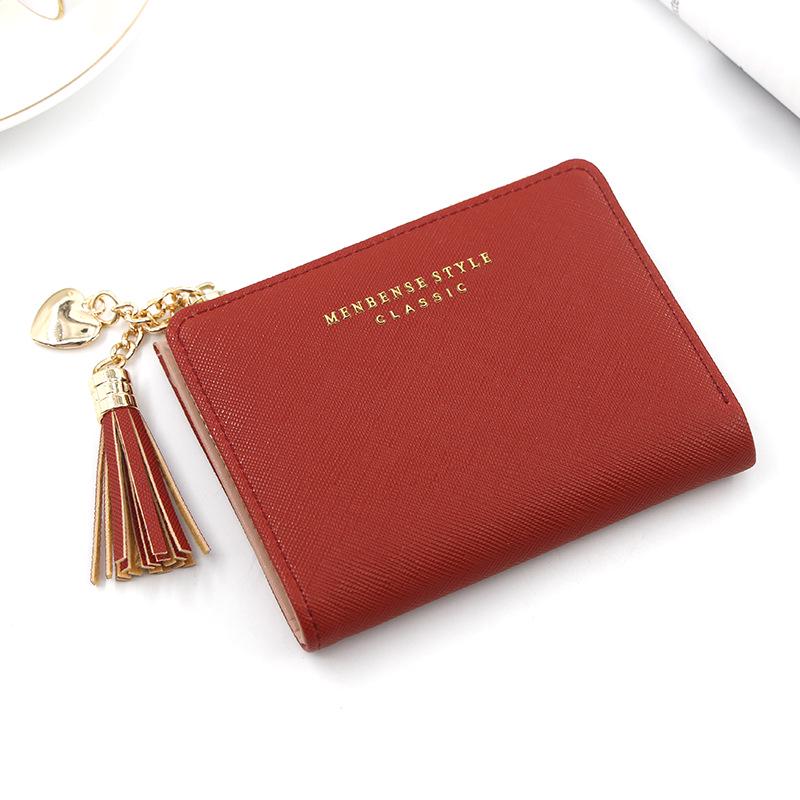 

Women s Korean Style Zipper Coin Purse | Solid Color, Simple & Versatile Wallet with Card Holder