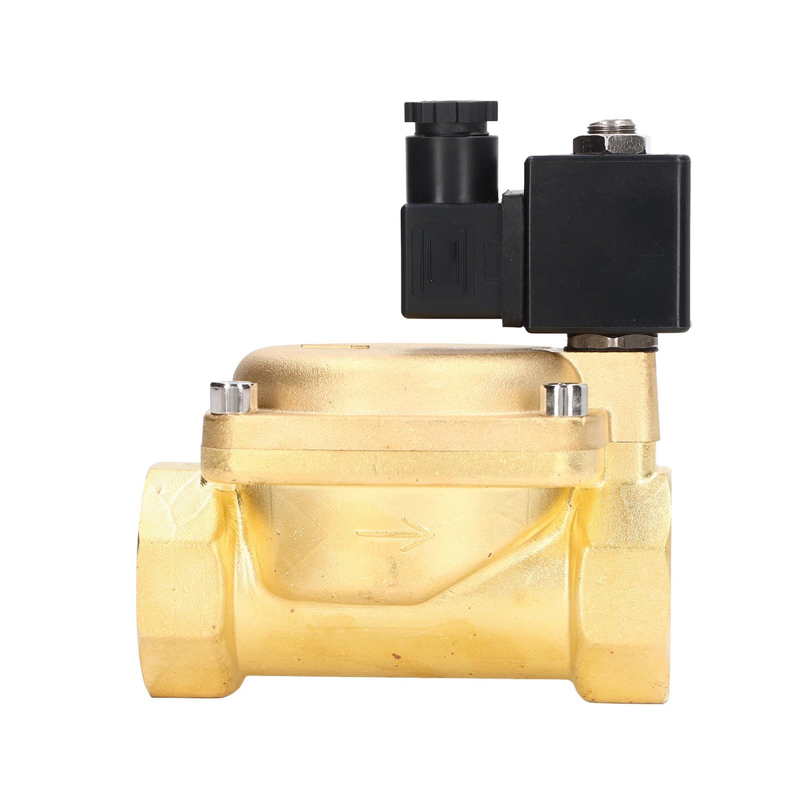 

Solenoid Valve Brass Pilot Operated Valve Normally Closed G114in 2 Position 2 Way for Water Oil