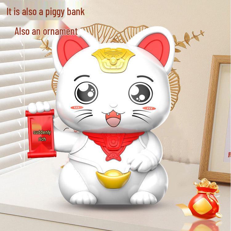 2025 Creative Maneki Neko Piggy Bank - Large Size Children's Savings Bank Gift for New Year