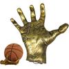 Wall Mounted Mechanical Pink Hand Shaped Wall Decor Basketball Rack Holder,Suitable for Room and Garage Soccer Walls Decor Space Saving Display Stand