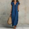 European and American women's clothing, spring and summer new bohemian flying sleeve dress