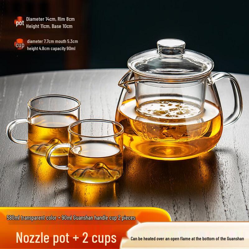 ZISIZ Thickened Glass Teapot