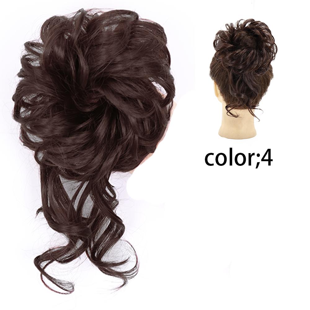 

MISSQUEEN Женская мода Беспорядочный вьющийся шиньон Синтетическое волокно Шиньон Вьющиеся волосы Пучок Шиньон для женщин Свадебная вечеринка Косплей Повседневная одежда