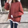 Fake two-piece velvet sweatshirt for women, new autumn and winter Korean style loose student BF Harajuku style Hong Kong style top trendy