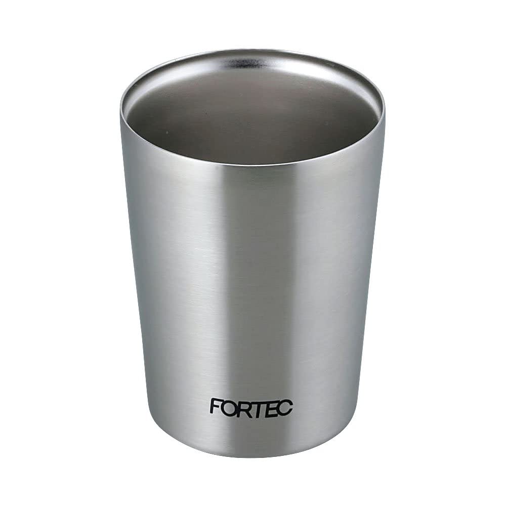 Wahei Freiz Fortec Stainless Steel Tumbler, 250ml, Vacuum Insulated, Keeps Drinks Hot and Cold, RH-1319