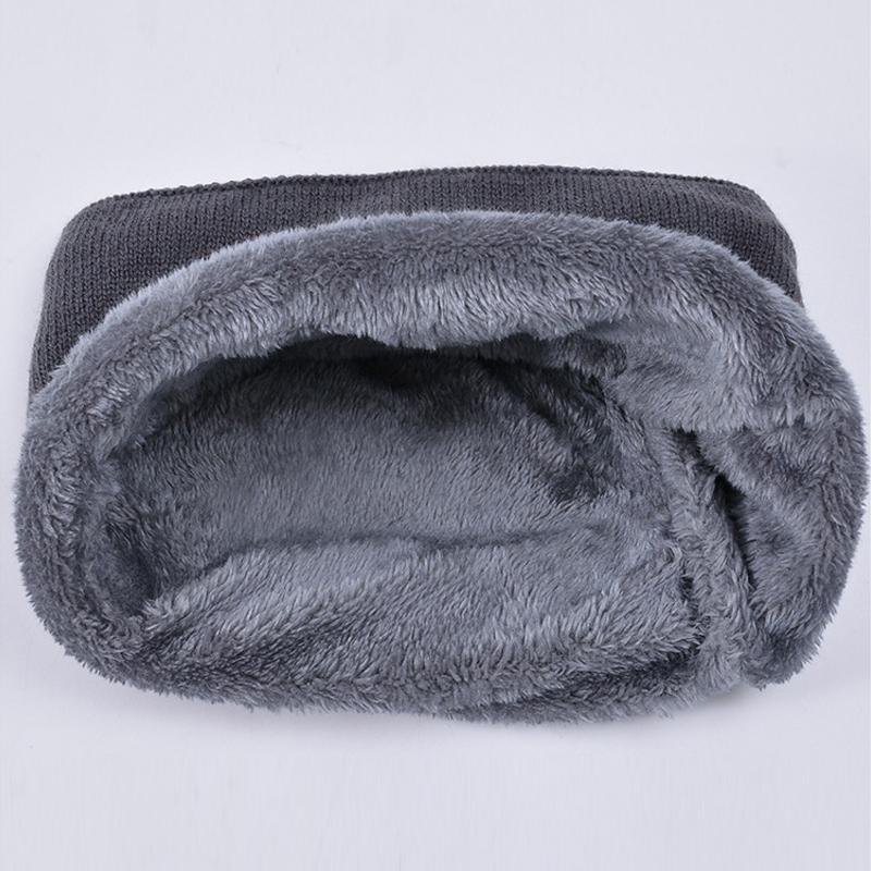 Vinterlue Skjerf Todelt Sett Dame Utendørs Fløyel Varm Øreklaffer Strikket Ullue