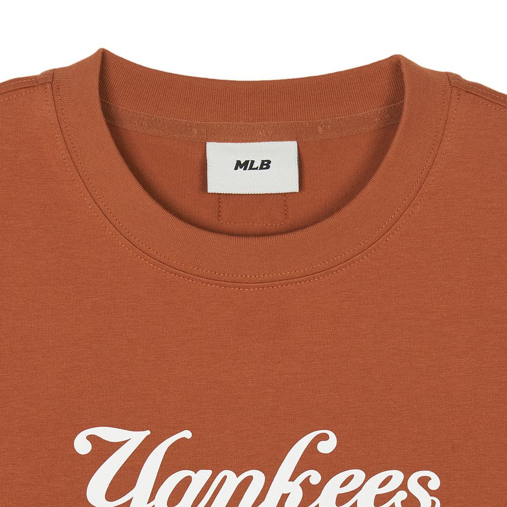 New MLB SS24 T Shirt Women's Light Brown 3FTSV1243-50BRL