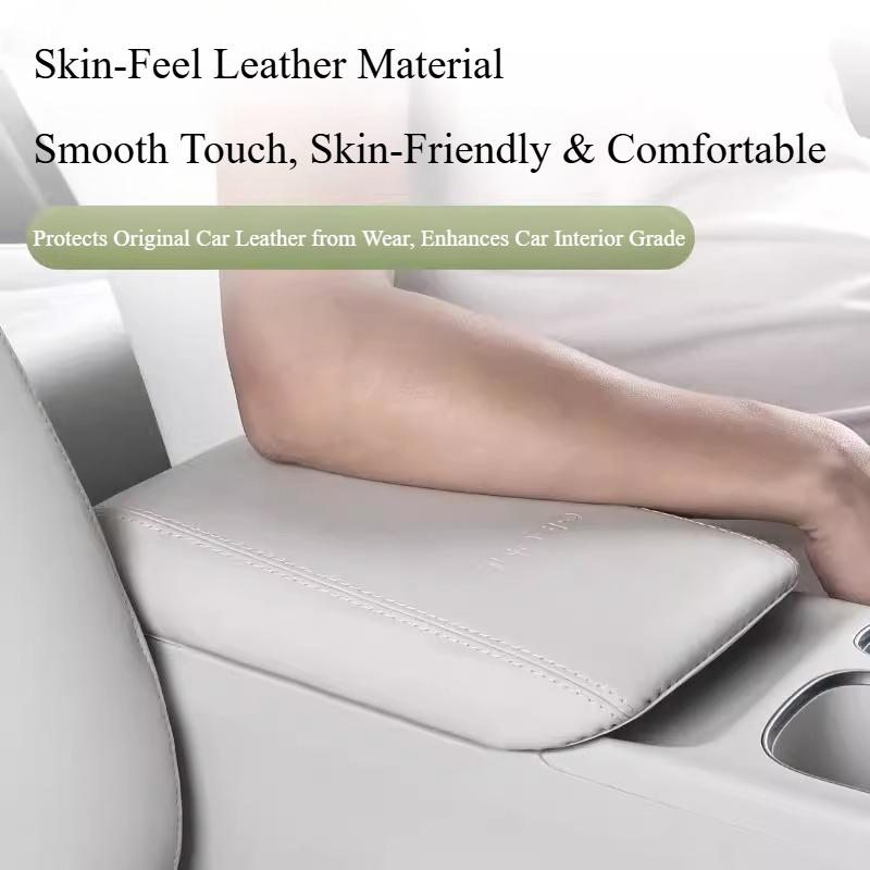 For Geely EX2 Proton eMAS 5 2024-2026 Leather Armrest Box Cover Original Car Color Center Console Silicone Protective Pad