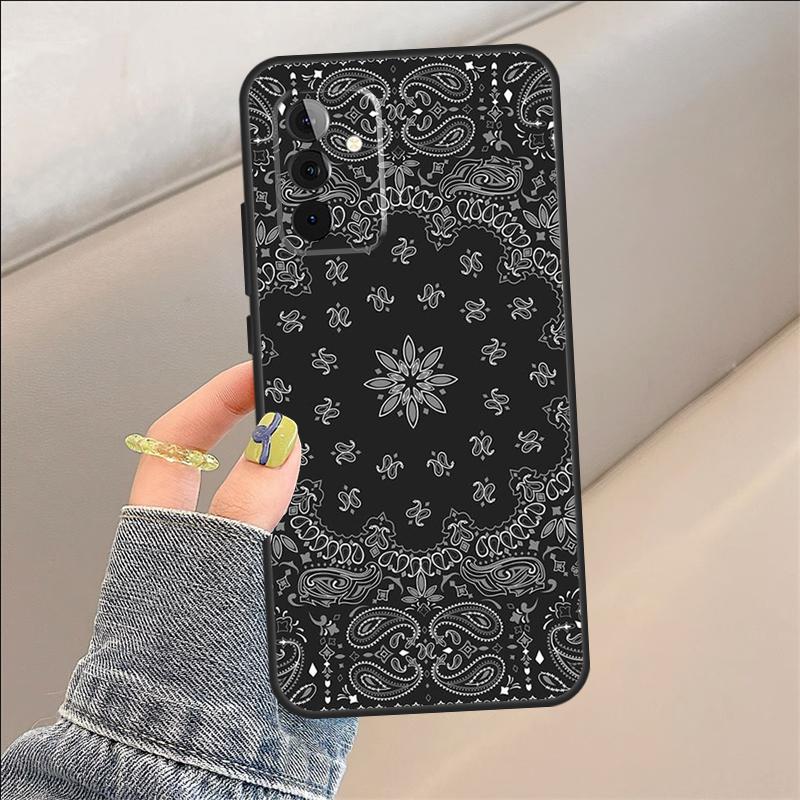 Paisley Bandana Case For Samsung Galaxy A22 A05 A53 A33 A06 A26 A16 A56 A36 A05 A32 A52 A54 A34 A14 A55 A15 A35