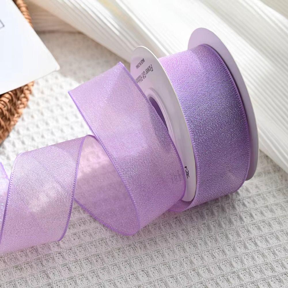 40mm 10 yards Fishtail Organza Ribbon Polyester DIY Gift Wrap  for Decorating Weddings