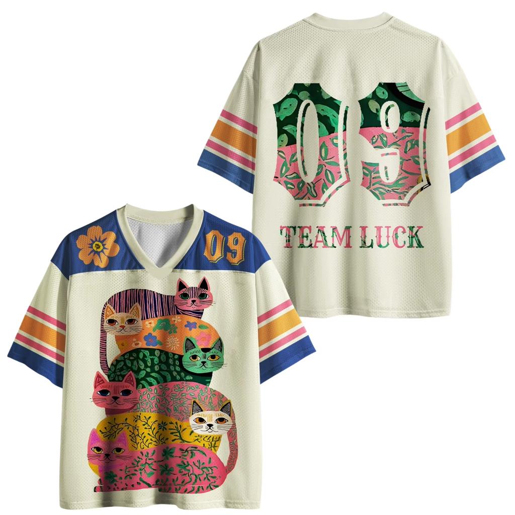 Japanischer Stil Trendig Harajuku 3D-Druck V-Ausschnitt Jersey Erwachsene Mode Lässig Y2k Atmungsaktiv Schnelltrocknend T-Shirt Unisex Oberteile Tee