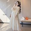 2026 Spring Fashionable Embroidered Korean-Style Sweet Maternity Long Dress