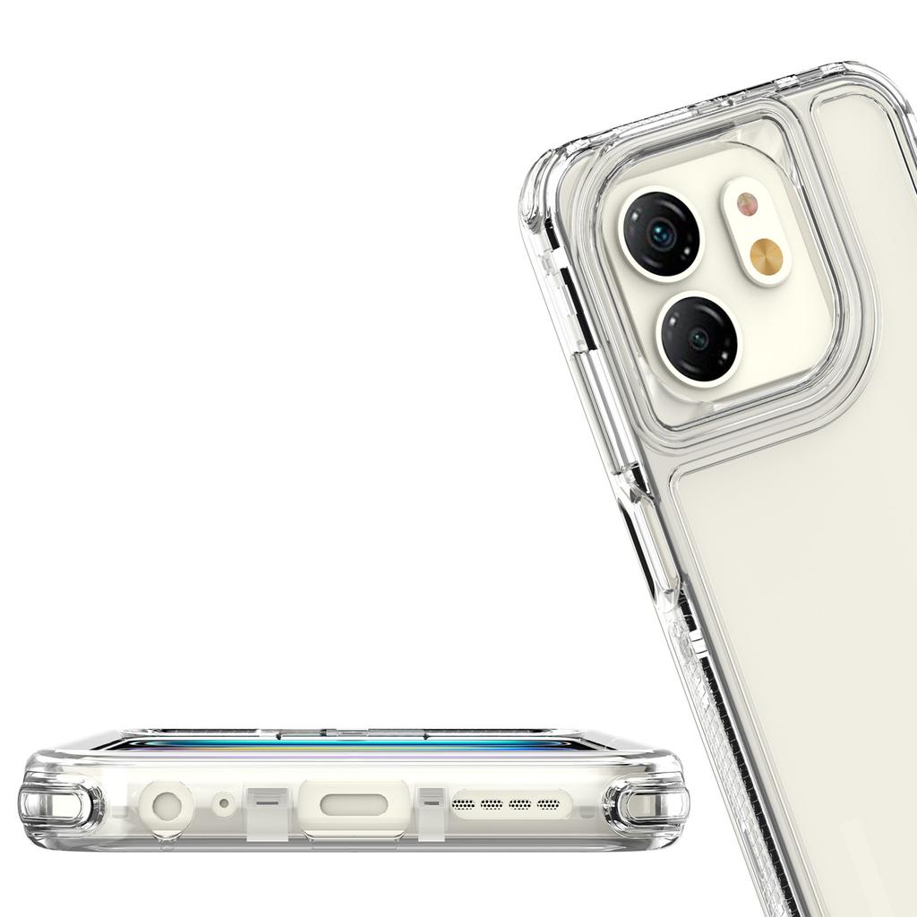 For Infinix Hot 50i 4G Case 3 In 1 Detachable Anti Drop Clear PC+TPU Phone Back Cover