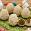Unpainted Craft Painted Easter Eggs Adorable Paper Pulp Egg  Family Bonding Activity