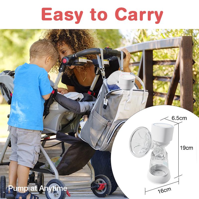 Dr.isla Elektrisk Bröstpump Handsfree 1400mAh Elektrisk Bröstpump BPA-fri Smärtfri Mjölkuppsamlare för Amning