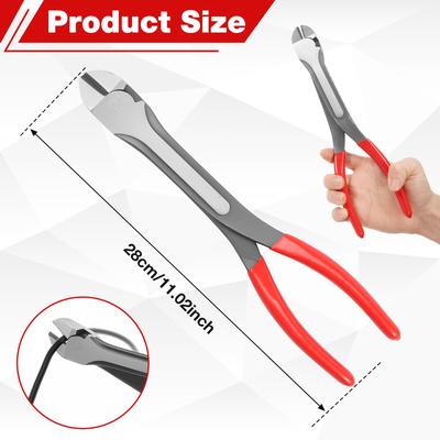 Multi-Functional Removal Pliers 11 Inch Extended Wire Cutter Steel Fixers Pincer Cable Cutting Nippers Nips for Cable