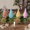 New 4/1PC Christmas Dwarf Candle Silicone Mold 3D Santa Claus Plaster Resin Molds Soap Ice Baking Tools Home Decoration Gifts