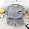 Cotton Soft Baby Boys' and Girls' Clothing Sets Casual Fashion Kids Short Sleevesuits Summer Wear