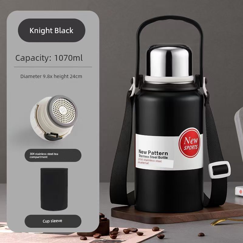 Stainless Steel 316 Large Capacity Vacuum Cup for Male and Female Students Good-looking Tea Cup Portable Car Outdoor Kettle