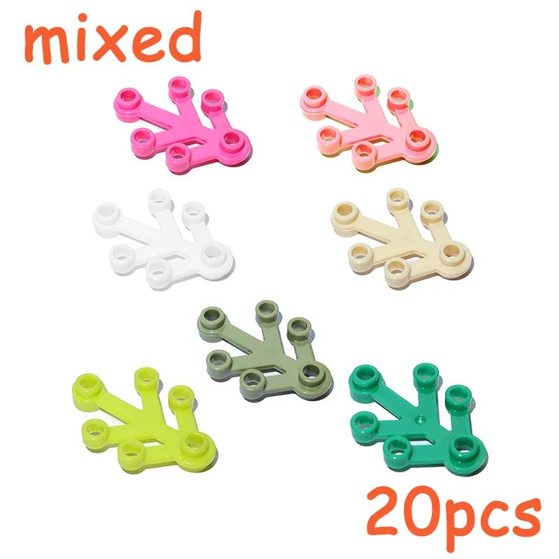 MOC Plants Accessories Bricks City Big Pine Tree Branch Bush Green Grass Flower Building Bricks 2417 2423 4727 6255 30176 33291