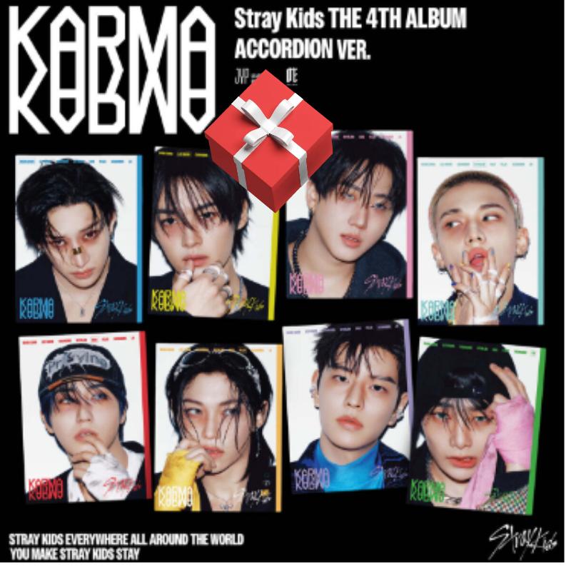 Stray Kids 4-й полноформатный альбом KARMA Версия-аккордеон 8 шт. Accordion Version 8 Set