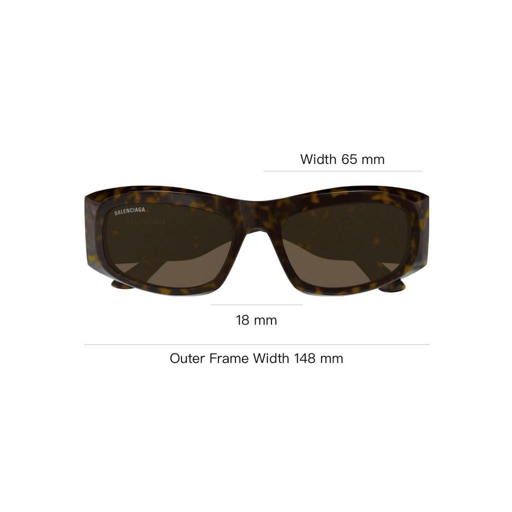 Balenciaga Original Design Irregular Shape Sunglasses Women Sunglasses Tortoiseshell BB0395S