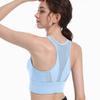 High-Impact Front Zipper Sports Bra with Fixed Cup