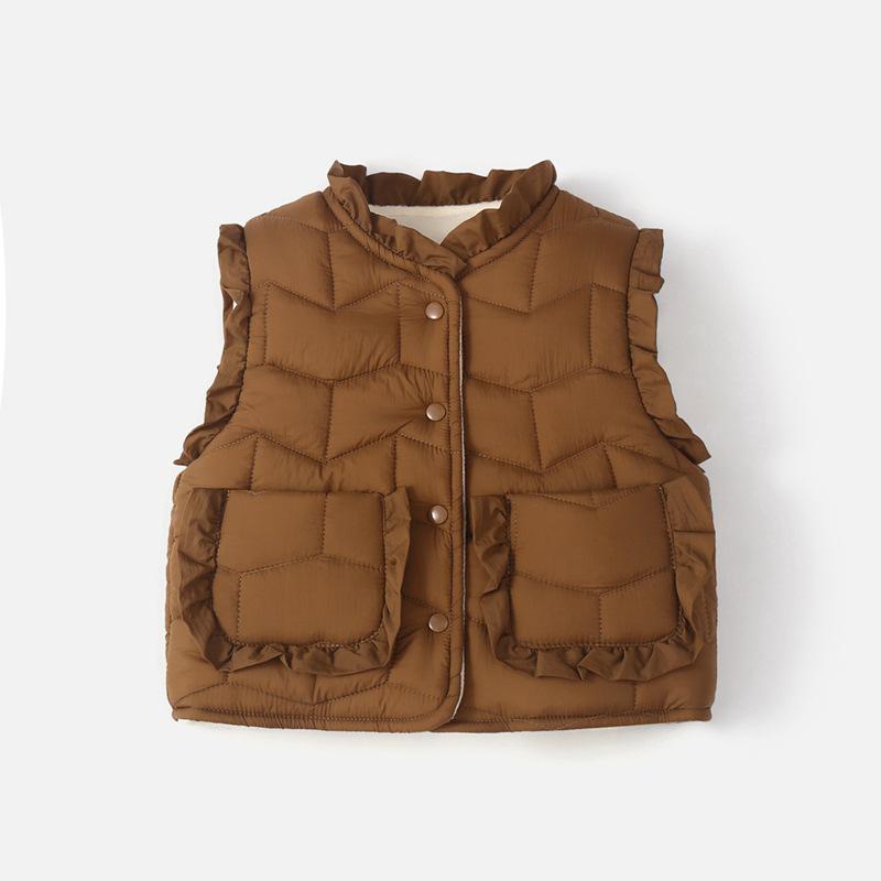 Kids' Warm Cotton-Padded Vest – Versatile Outerwear for Boys and Girls