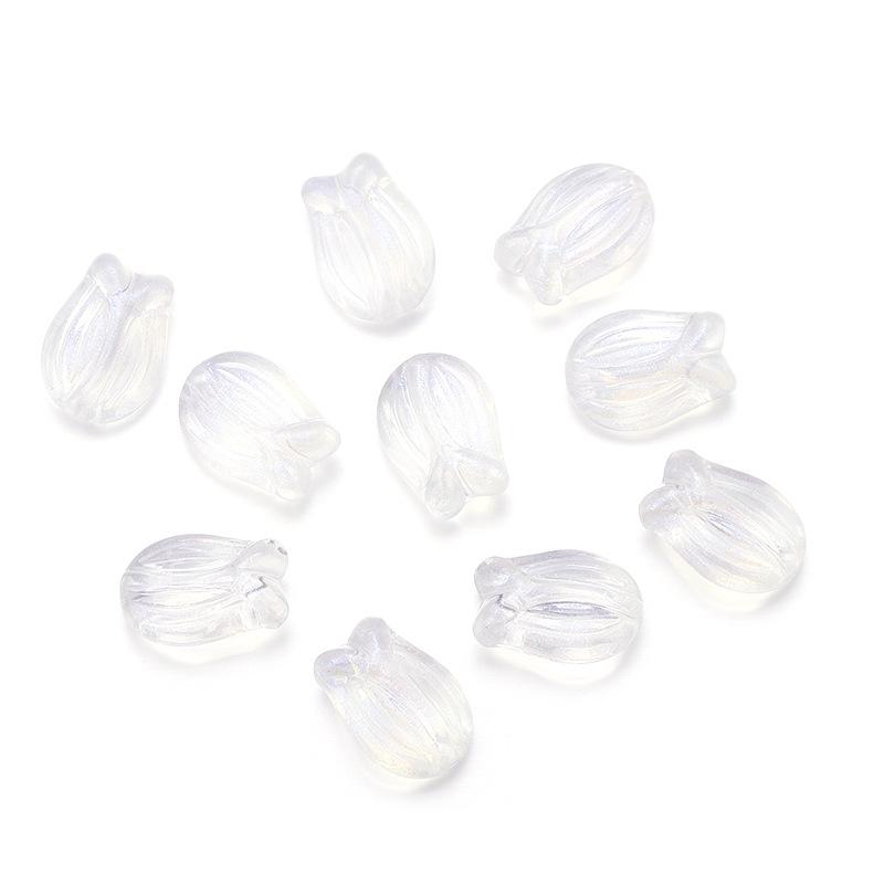 Laserbeschichtete Acryl-Herz- und Blumenperlen für DIY-Armbänder