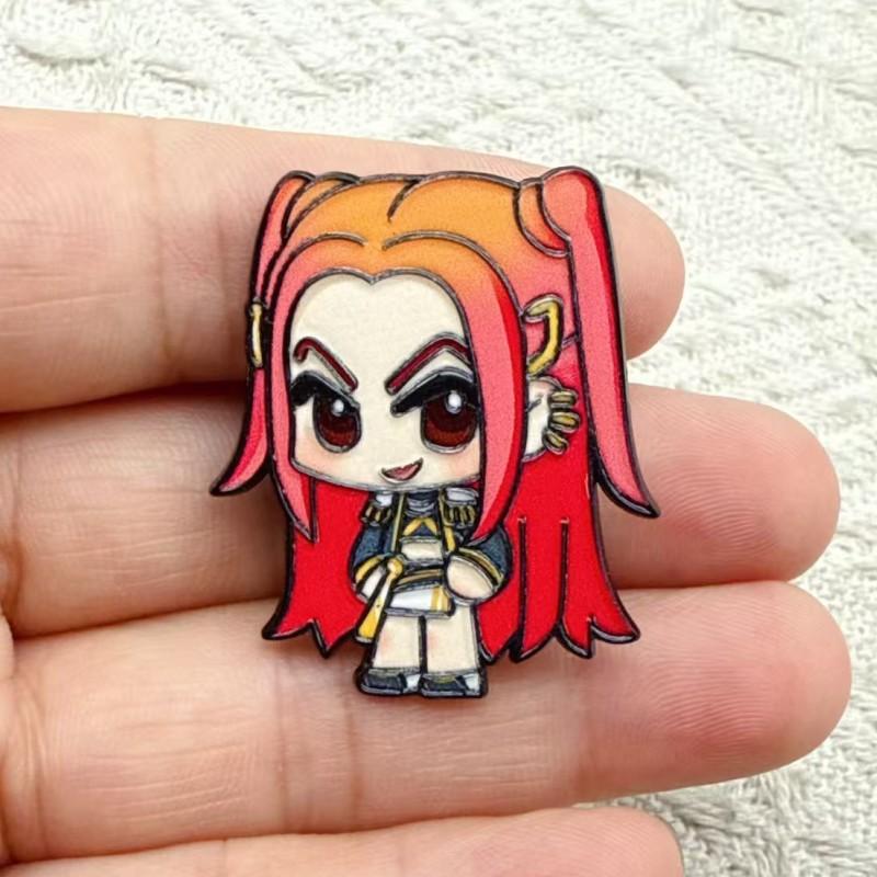 1/4 Pcs K- Enamel Brooches  Girl Group Collection Lapel Pin Cute Clothing Backpack Badge Decor Gift For Fans