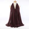 New Crinkle Cotton Scarf Head Hijab Wrap Solid Women Plain Shawls Foulard Femme Lady Headband Muslim Hijabs Store