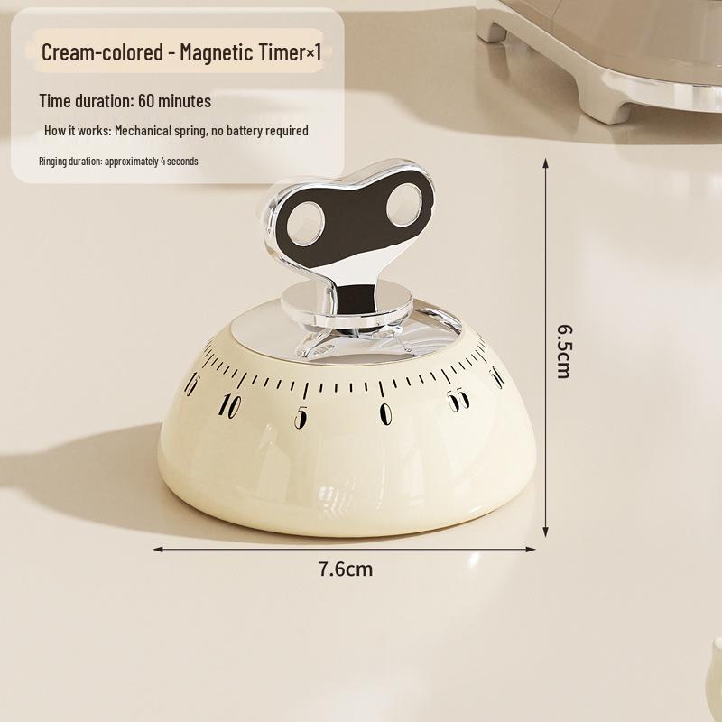 Magnetic Kitchen Timer: Mechanical Alarm Clock for Student Time Management and Cooking Reminders