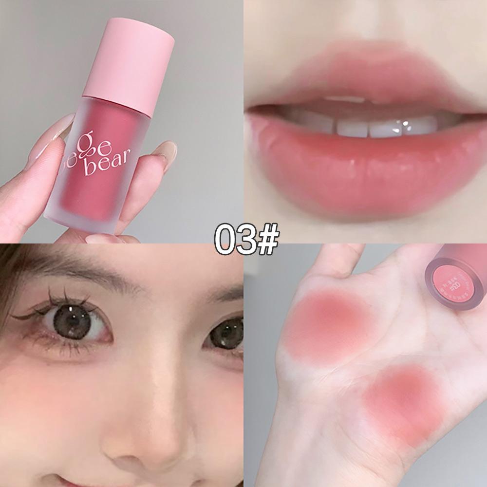 

Gege Bear Smooth Multi-purpose Cream Expansion Color Blush Eye Shadow Not Easy to Fade Nude Matte Velvet Lip Glaze 03#