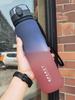 1PC 500ml, 650ml, 1000ml Large Capacity Plastic Gradient Water Cup, Outdoor Sports Water Cup, Direct Drinking Water Bottle for E