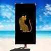 1PC Leopard Print Beach Towel, Multifunctional Towel for Beach, Pool, Bathroom, Camping, Travel, Yoga & Fitness