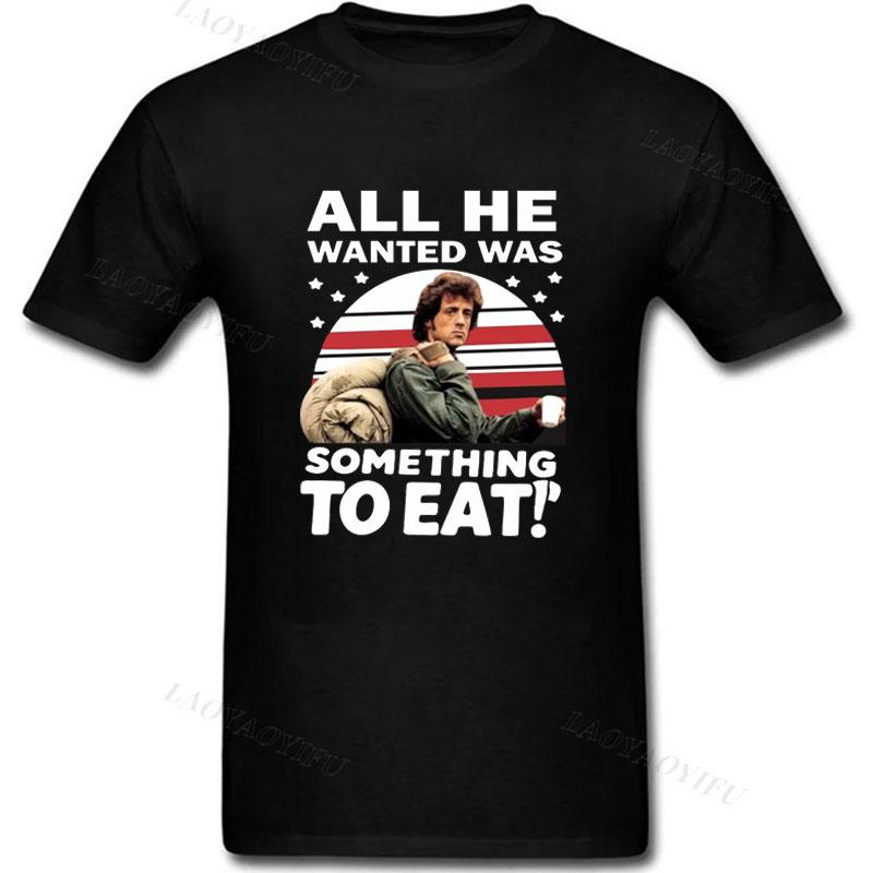 Rambo Joined Gi Joe Vintage Style Stallone First Blood Part II Casual Loose Camisetas Funny Streetwear TShirt Unisex S
