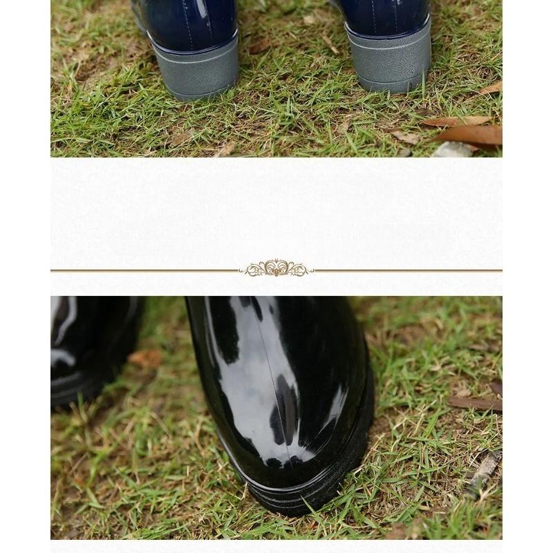 Rain Boots Women Ankle Bootie Waterproof Rubber Walking Shoes Girls Fashion Ladies Winter Shoes Outdoor Day