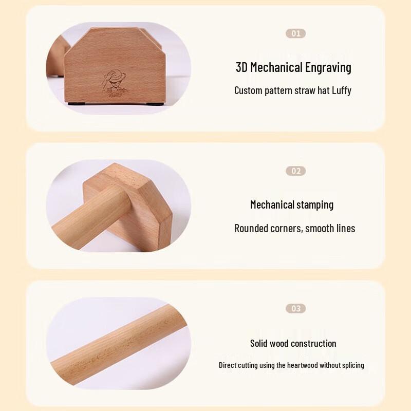 Long Dun I-Beam Wooden Push-up Bars