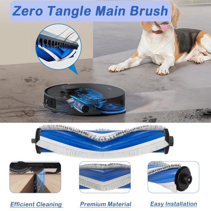 AIMOONSA kit accessoires rechange pour ECOVACS DEEBOT T30S / T30S Pro – 1 brosse principale, 4 latérales, 4 filtres HEPA, 6 chiffons