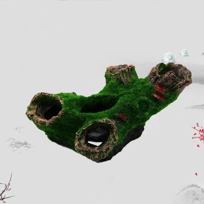 Dekorace do akvária Moss Tree House Pryskyřice Jeskyně Ryby a krevety Úkryt domu Terénní úpravy Příslušenství k dekoraci akvária