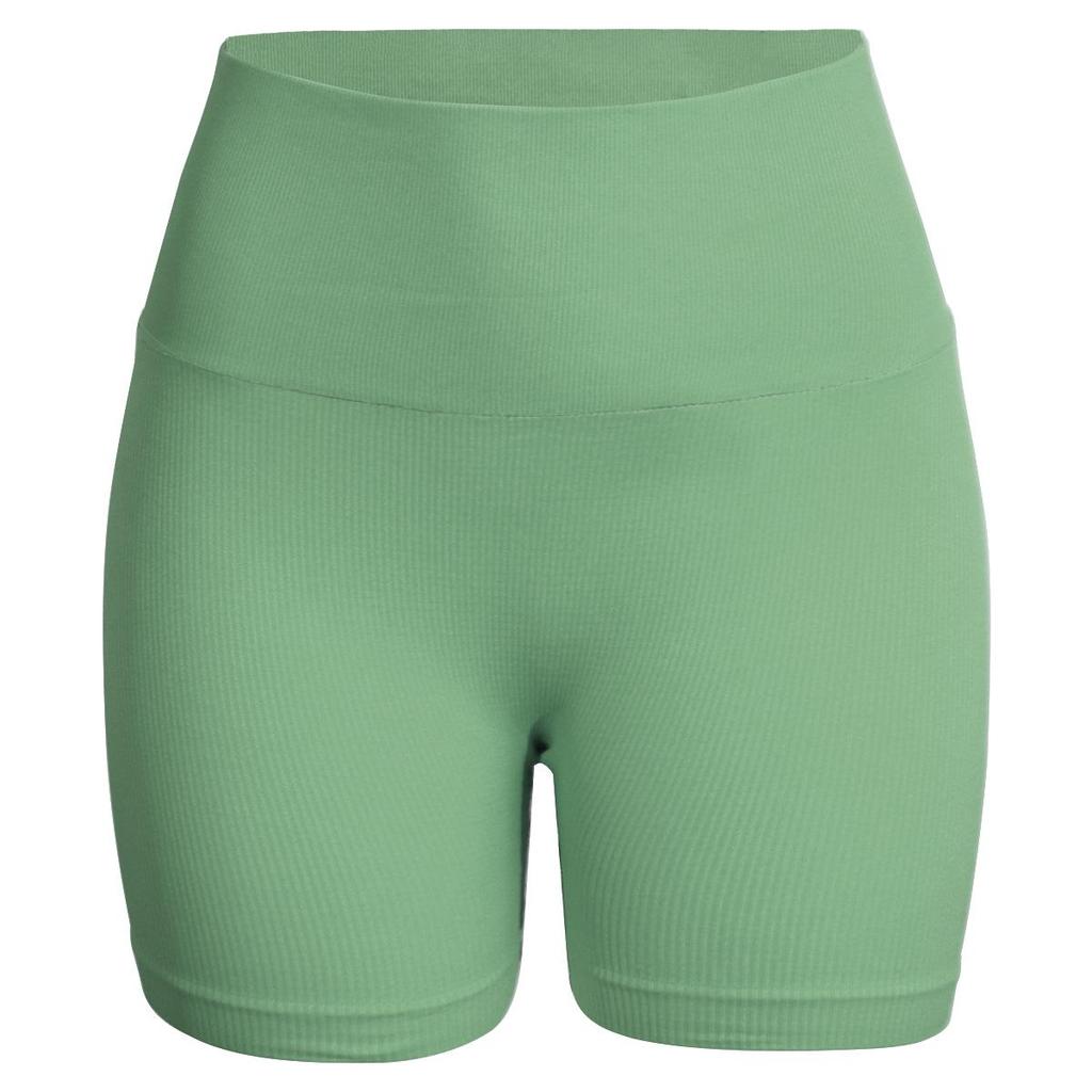 Seamless Ribbed Butt-Lifting Yoga Shorts - Super Elastic Slimming Fitness Pants