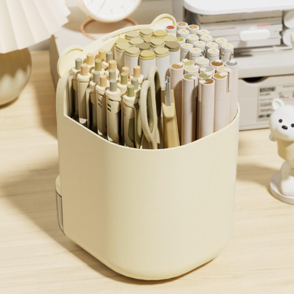 Large-capacity Self-discipline Pen Holder Clear Drawer Student Storage Box Office