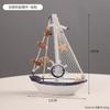 Wooden Sailboat Ornaments,shell,boat Rudder,anchor,lighthouse,seabird Decoration Boat,Home Room Children's Room Decoration Gift