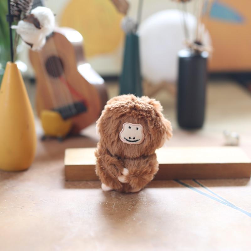 

Милая маленькая обезьянка подвеска плюшевая игрушка кукла мультфильм школьная сумка подвесное украшение брелок кукла кукла 12 cm