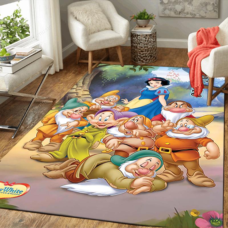 Custom 1Pc Snow White Seven Dwarfs Rug Office Carpet Indoor Outdoor Entrance Doormat Nonslip Soft And Comfortable Living Room D916248
