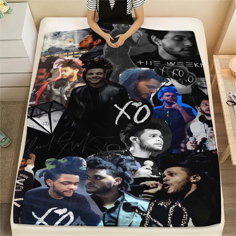 1 Pezzo Coperta in Flanella con Stampa The Weeknd, Alta Qualità Confortevole per Tutte le Stagioni, Arredamento per la Casa, Calore e Comfort, Perfetta per Regali di Natale